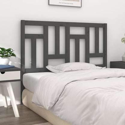 vidaXL Tête de lit gris 125,5x4x100 cm bois de pin massif