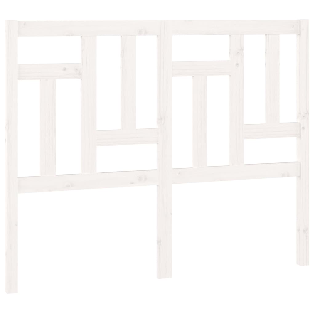 vidaXL Tête de lit Blanc 145,5x4x100 cm Bois de pin massif