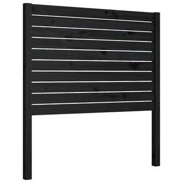 vidaXL Tête de lit Noir 81x4x100 cm Bois de pin massif