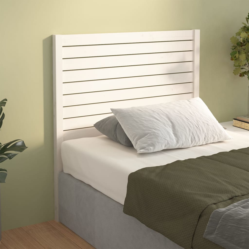 vidaXL Tête de lit Blanc 96x4x100 cm Bois de pin massif