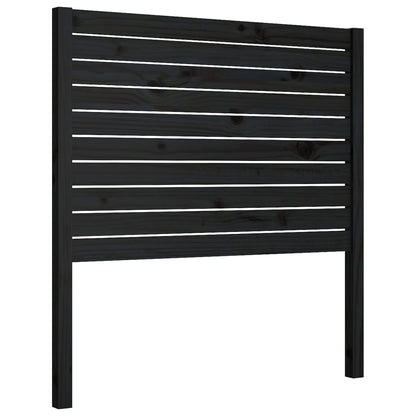 vidaXL Tête de lit noir 96x4x100 cm Bois de pin massif