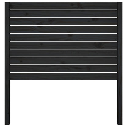 vidaXL Tête de lit noir 96x4x100 cm Bois de pin massif