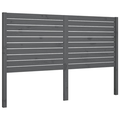 vidaXL Tête de lit gris 126x4x100 cm pin massif