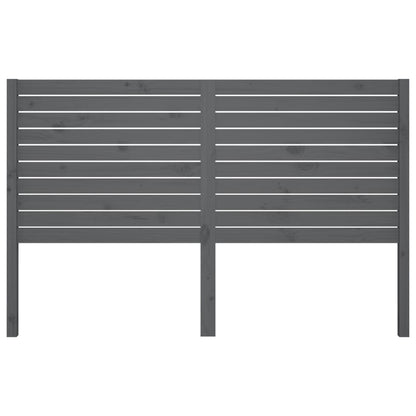 vidaXL Tête de lit gris 126x4x100 cm pin massif