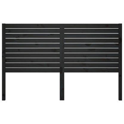 vidaXL Tête de lit Noir 141x4x100 cm Bois de pin massif
