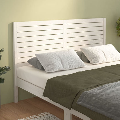 vidaXL Tête de lit Blanc 146x4x100 cm Bois de pin massif