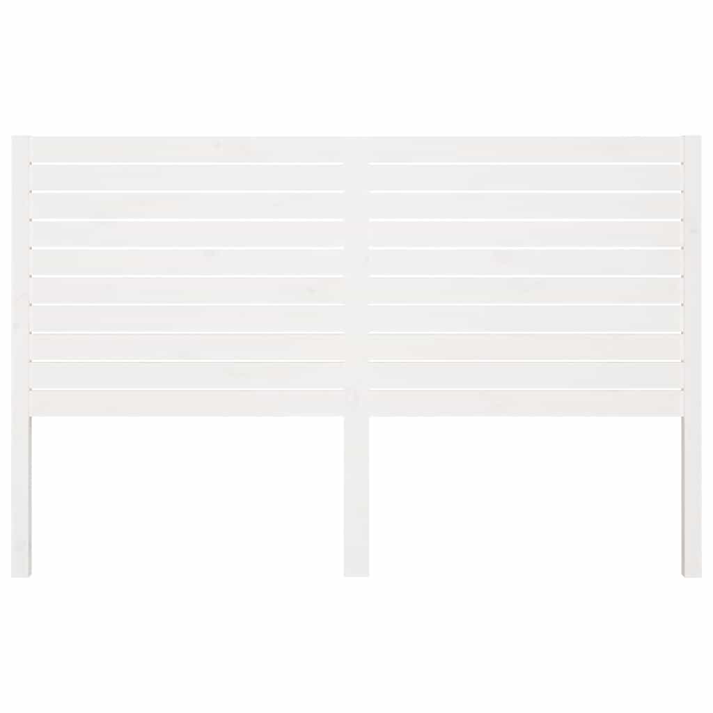 vidaXL Kopfteil Weiß 166x4x100 cm Massivholz Kiefer