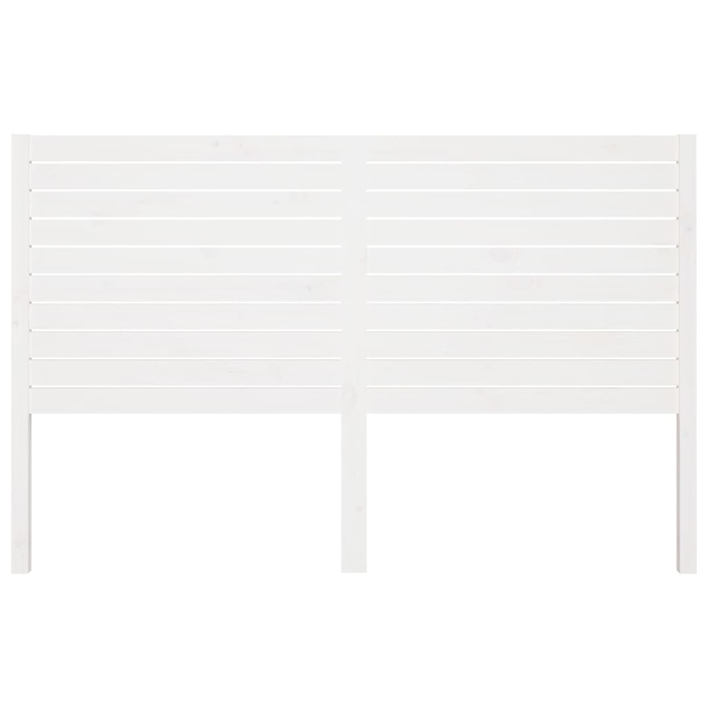 vidaXL Kopfteil Weiß 186x4x100 cm Massivholz Kiefer