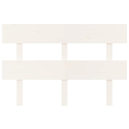 vidaXL Kopfteil Weiß 124x3x81 cm Massivholz Kiefer