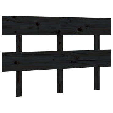 vidaXL Kopfteil Schwarz 124x3x81 cm Massivholz Kiefer