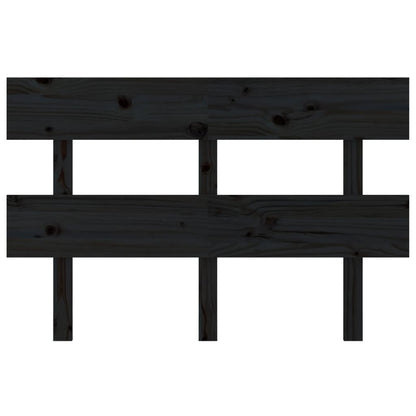 vidaXL Tête de lit noire 124x3x81 cm Pin massif
