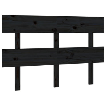 vidaXL Kopfteil Schwarz 138x3x81 cm Massivholz Kiefer