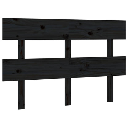 vidaXL Kopfteil Schwarz 138x3x81 cm Massivholz Kiefer