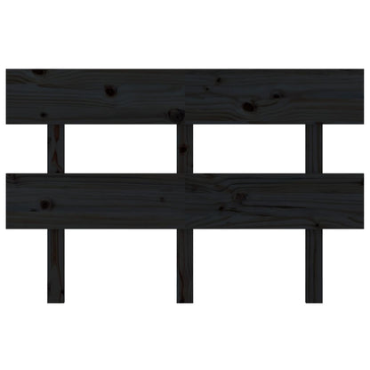 vidaXL Kopfteil Schwarz 138x3x81 cm Massivholz Kiefer
