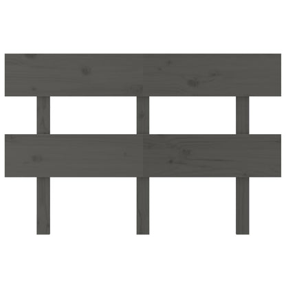 vidaXL Tête de lit gris 144x3x81 cm Bois de pin massif