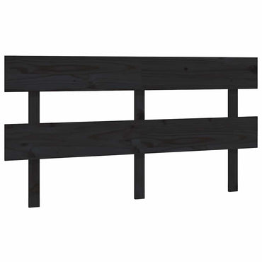 vidaXL Kopfteil Schwarz 154x3x81 cm Massivholz Kiefer