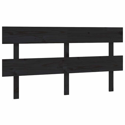 vidaXL Kopfteil Schwarz 154x3x81 cm Massivholz Kiefer