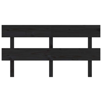 vidaXL Kopfteil Schwarz 164x3x81 cm Massivholz Kiefer