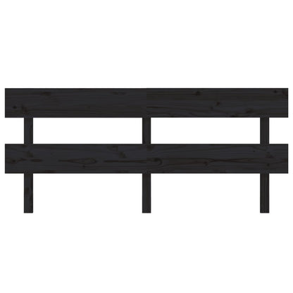 vidaXL Kopfteil Schwarz 184x3x81 cm Massivholz Kiefer