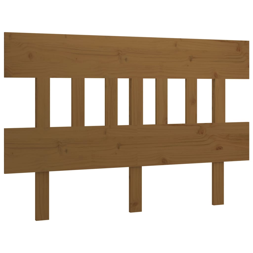 vidaXL Kopfteil Honigbraun 123,5x3x81 cm Massivholz Kiefer