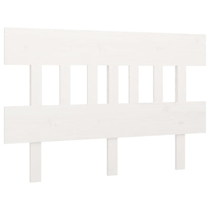 vidaXL Kopfteil Weiß 203,5x3x81 cm Massivholz Kiefer