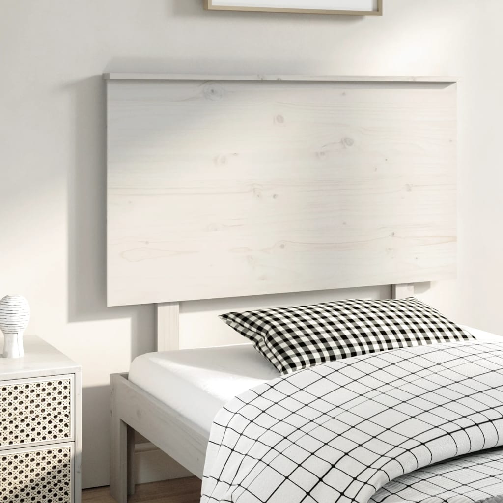 vidaXL Kopfteil Weiß 94x6x82,5 cm Massivholz Kiefer