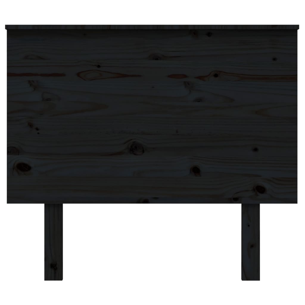 vidaXL Kopfteil Schwarz 94x6x82,5 cm Massivholz Kiefer