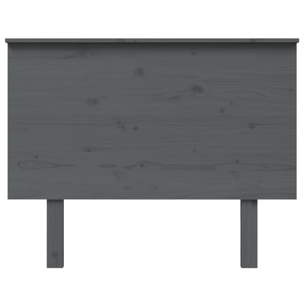 vidaXL Kopfteil Grau 104x6x82,5 cm Massivholz Kiefer