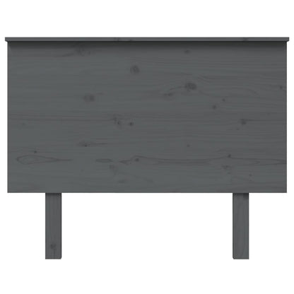 vidaXL Kopfteil Grau 104x6x82,5 cm Massivholz Kiefer