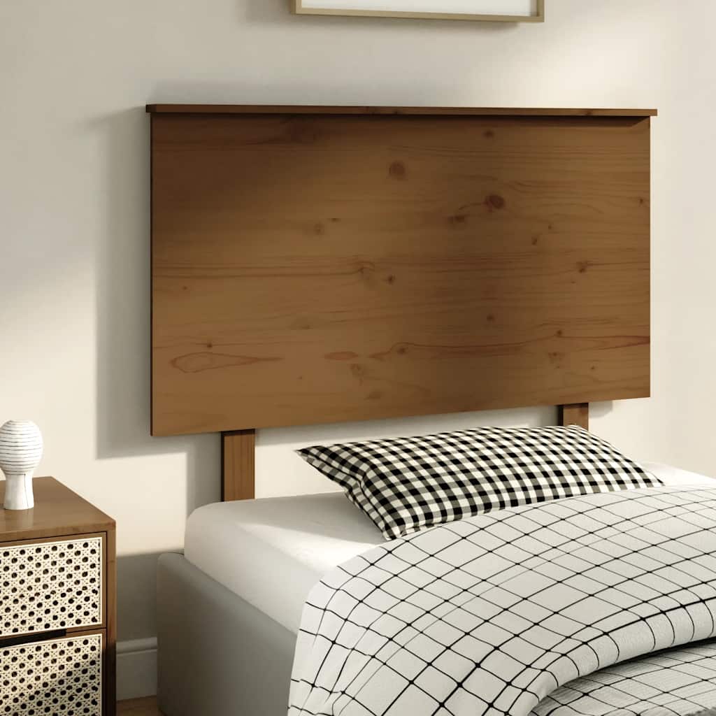 vidaXL Kopfteil Honigbraun 104x6x82,5 cm Massivholz Kiefer
