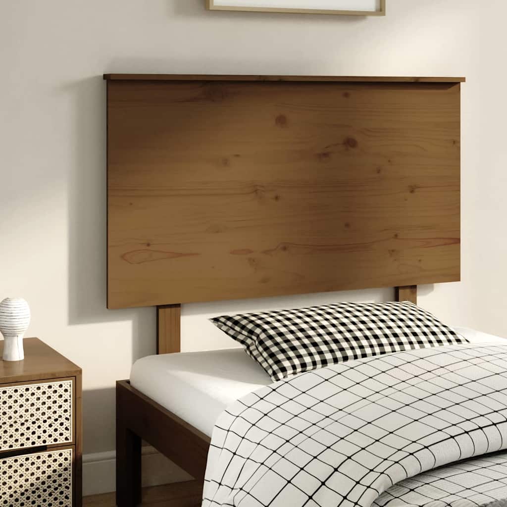 vidaXL Kopfteil Honigbraun 104x6x82,5 cm Massivholz Kiefer