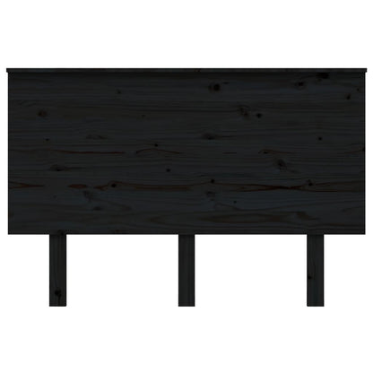 vidaXL Kopfteil Schwarz 124x6x82,5 cm Massivholz Kiefer