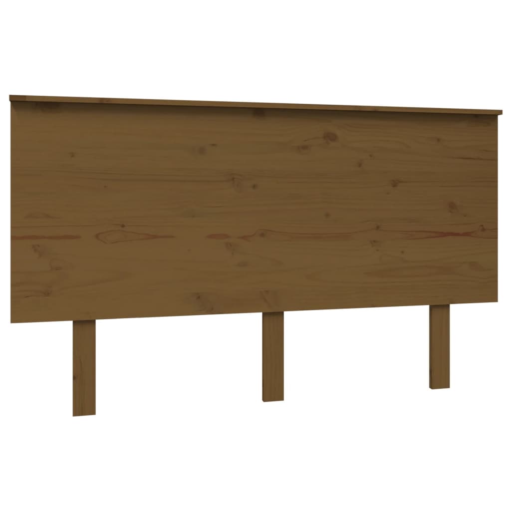 vidaXL Tête de lit Marron Miel 139x6x82,5 cm Bois de pin massif