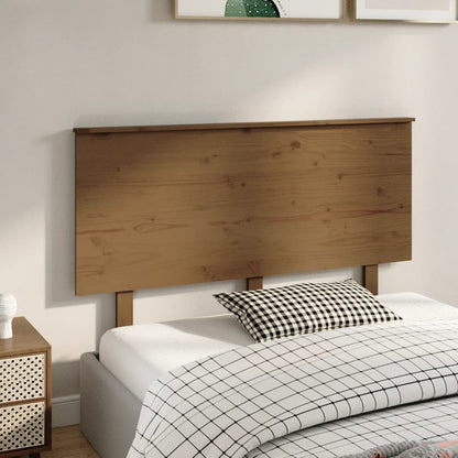 vidaXL Tête de lit Marron Miel 139x6x82,5 cm Bois de pin massif