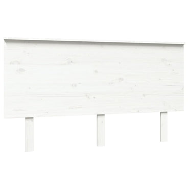 vidaXL Kopfteil Weiß 144x6x82,5 cm Massivholz Kiefer