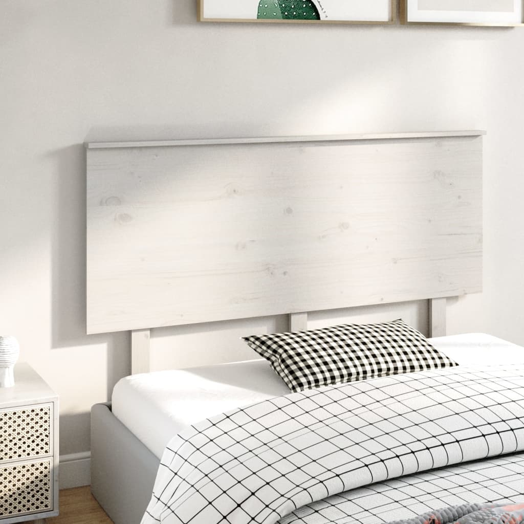 vidaXL Kopfteil Weiß 144x6x82,5 cm Massivholz Kiefer