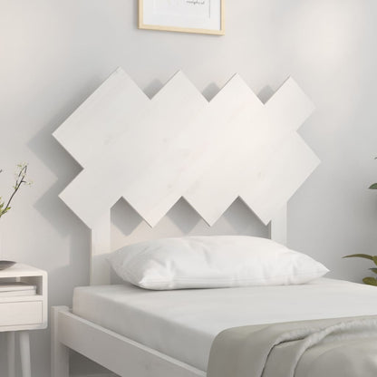 vidaXL Kopfteil Weiß 92x3x81 cm Massivholz Kiefer