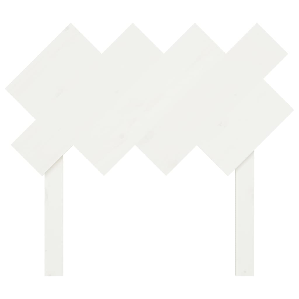 vidaXL Kopfteil Weiß 92x3x81 cm Massivholz Kiefer