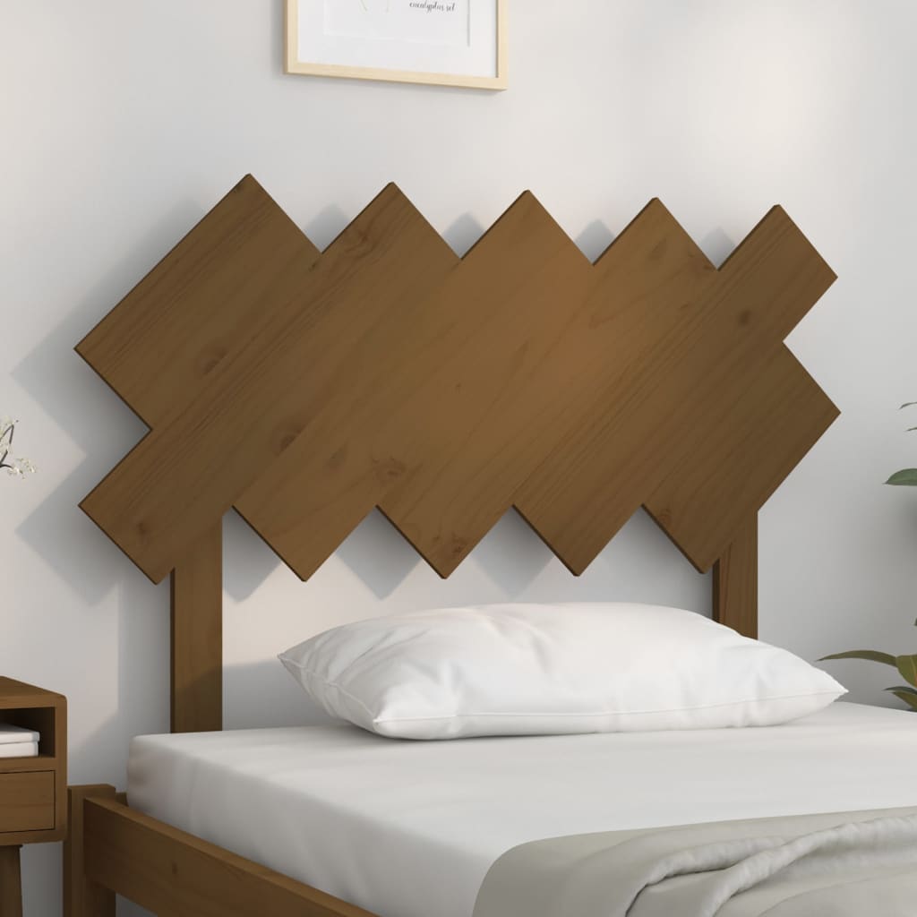 vidaXL Kopfteil Honigbraun 104x3x80,5 cm Massivholz Kiefer
