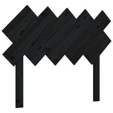 vidaXL Kopfteil Schwarz 104x3x80,5 cm Massivholz Kiefer