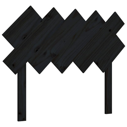 vidaXL Kopfteil Schwarz 104x3x80,5 cm Massivholz Kiefer