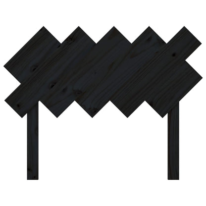 vidaXL Kopfteil Schwarz 104x3x80,5 cm Massivholz Kiefer