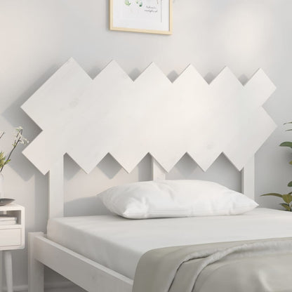 vidaXL Bett-Kopfteil Weiß 122,5x3x80,5 cm Massivholz Kiefer
