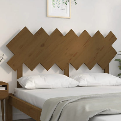 vidaXL Bett-Kopfteil Honigbraun 151,5x3x81 cm Massivholz Kiefer