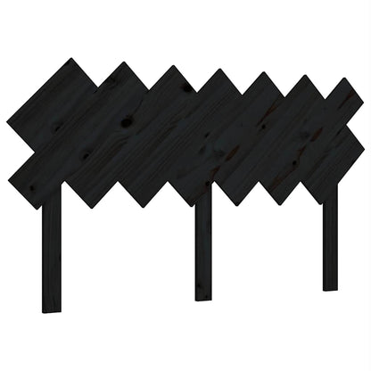 vidaXL Bett-Kopfteil Schwarz 151,5x3x81 cm Massivholz Kiefer