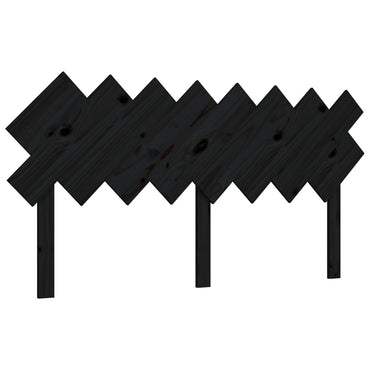 vidaXL Bett-Kopfteil Schwarz 159,5x3x80,5 cm Massivholz Kiefer