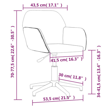 vidaXL Chaises de salle à manger pivotantes 2 pcs Crème Tissu