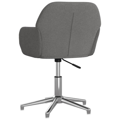 vidaXL Chaises de salle à manger pivotantes 2 pcs Tissu gris clair