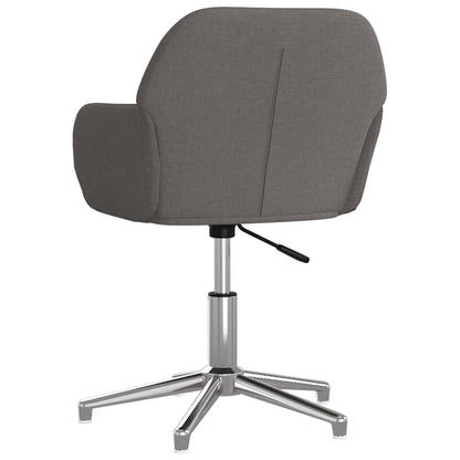 vidaXL Chaises de salle à manger 2 pcs Pivotantes Gris foncé Tissu