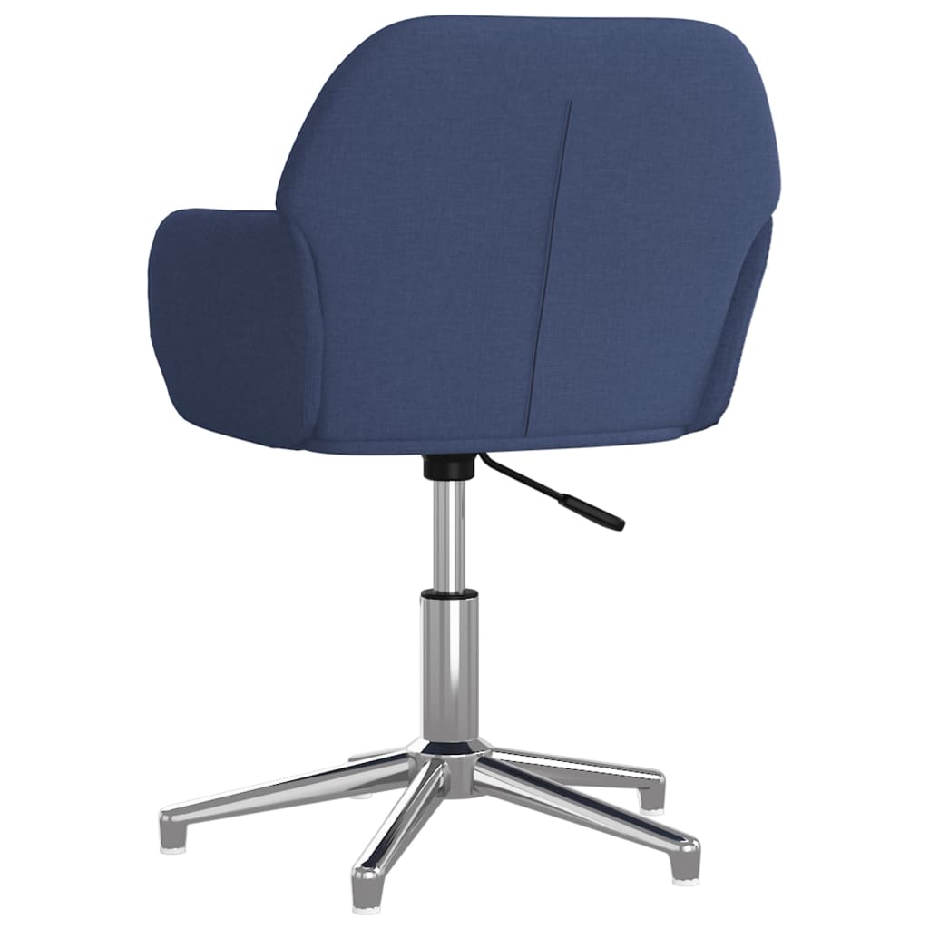 vidaXL Esszimmerstühle 2 Stk. Drehbar Blau Stoff